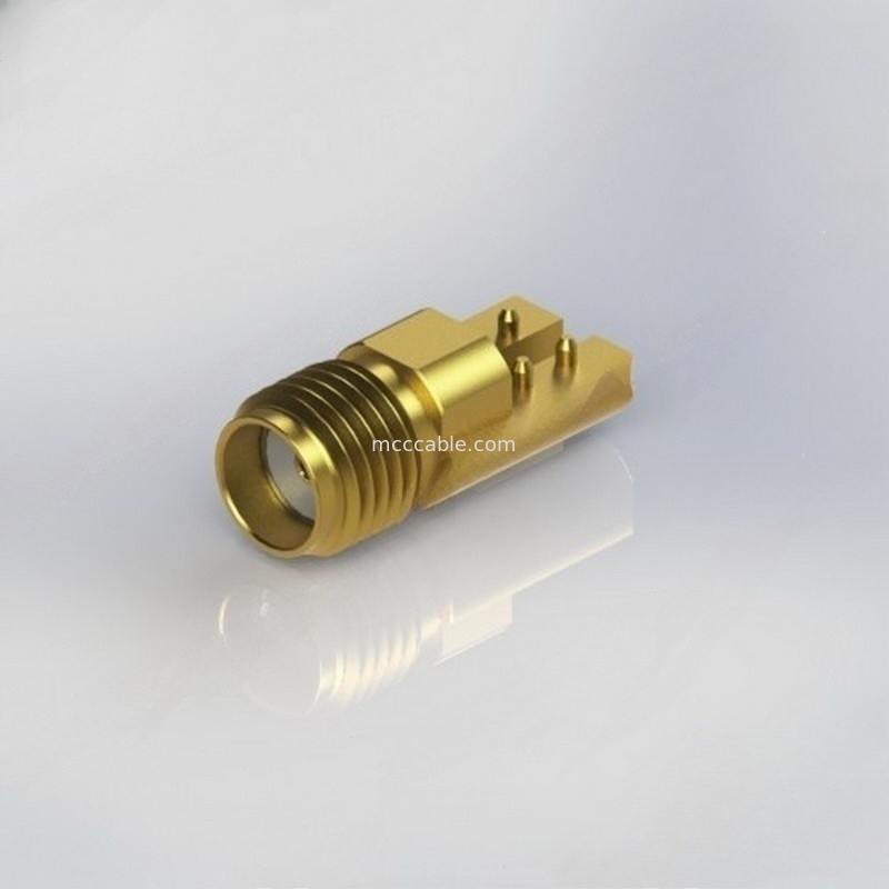 Соединитель коаксиала CONN SMA женский прямой RF с .015