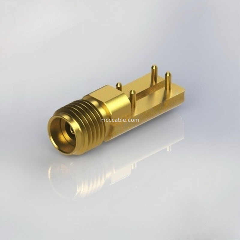 Соединитель коаксиала CONN SMA женский прямой RF с .015