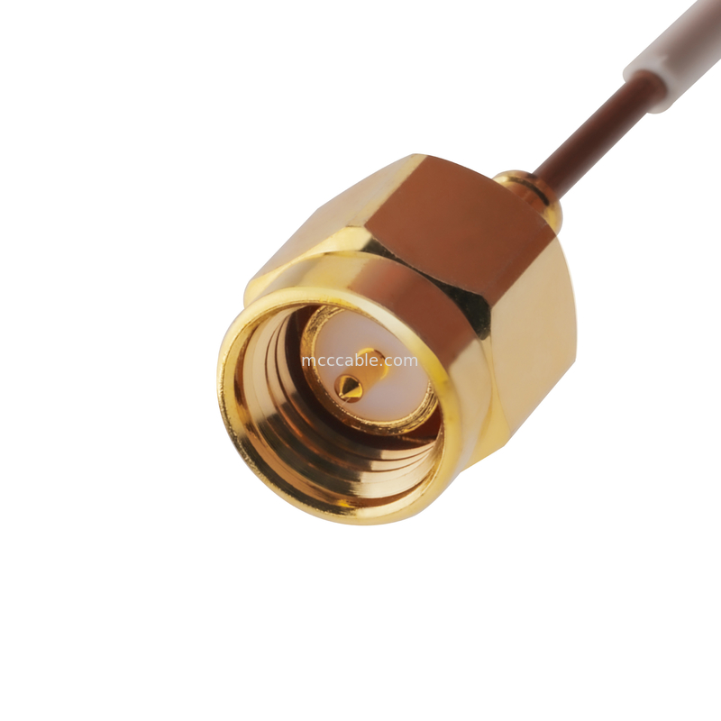 0,047 Semi твердых штепсельной вилки Te 1996771-1 Sma кабеля коаксиала 5G мужских прямых к Smpm женскому Джек