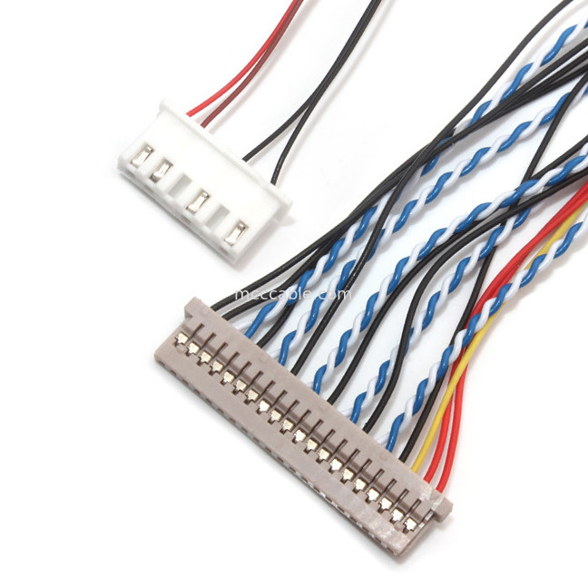Тангаж Df19 контакта сборки кабеля 1.0mm 1.25mm Pin LVDS  30 к Df14