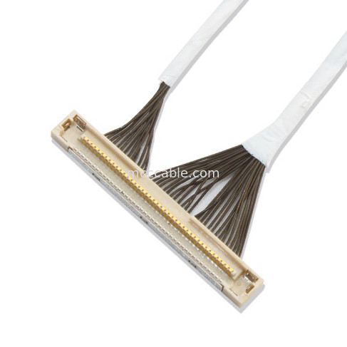 Соединитель дисплея 46 lvds длины кабеля коаксиала DF36 AWG AWG 42 микро- 40P 0.4SD 150MM