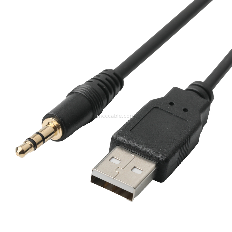 Стерео Джек 3.5mm удлинительного кабеля ISOBUS ВСПОМОГАТЕЛЬНЫЙ мужской для кабеля гнезда USB o Джек