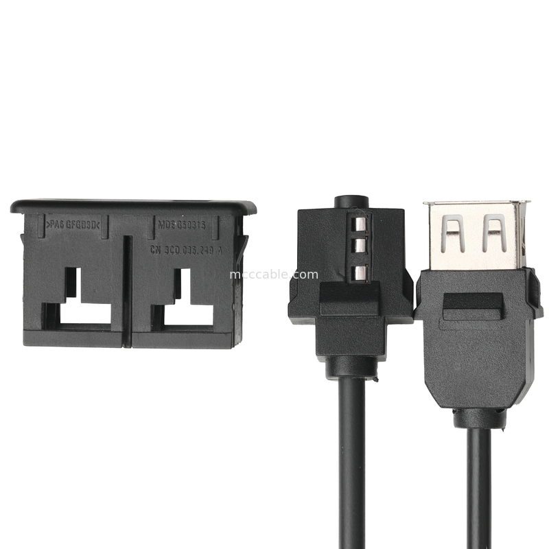 Стерео Джек 3.5mm удлинительного кабеля ISOBUS ВСПОМОГАТЕЛЬНЫЙ мужской для кабеля гнезда USB o Джек