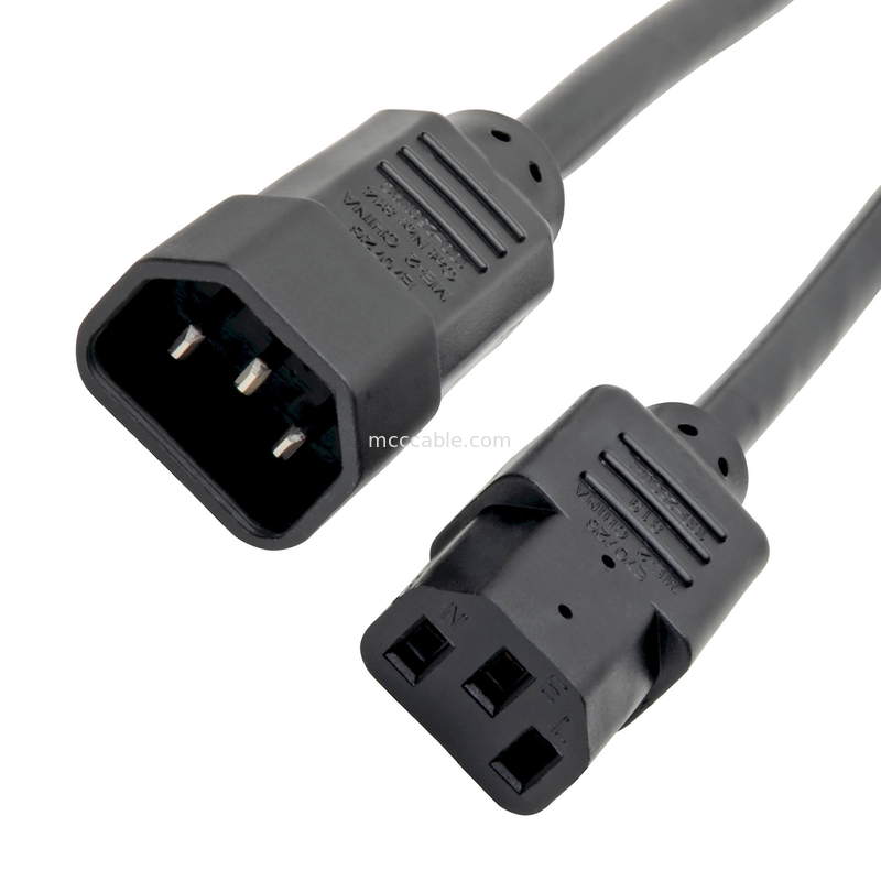 C13 к C14 10a 250v Электрический кабель 18 Awg C14 Маты с выходом C13