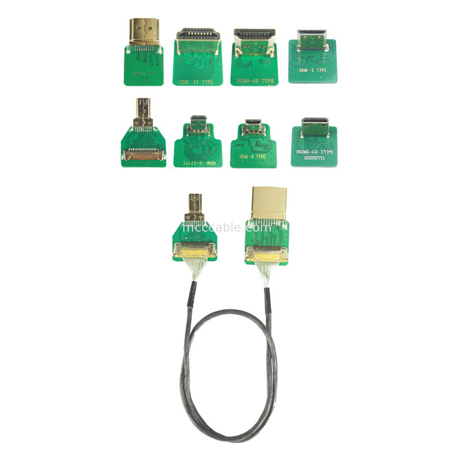 Mini Hdmi Elbow Head Hd Cable Adapter mini Hdmi-C2 к 20525-020E-02 к панели Боковой разъем соединителя 0,4 мм