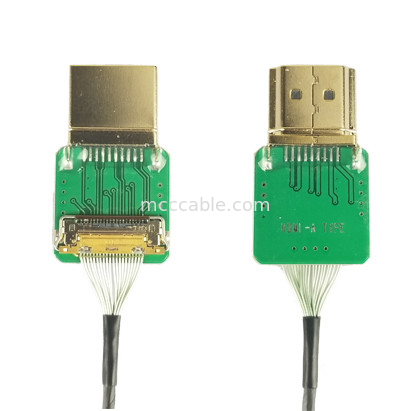 Подключатели 20525-020E-02 к типу HDMI кабельного адаптера HDMI прямой головы HDMI-A питч 0,4 мм