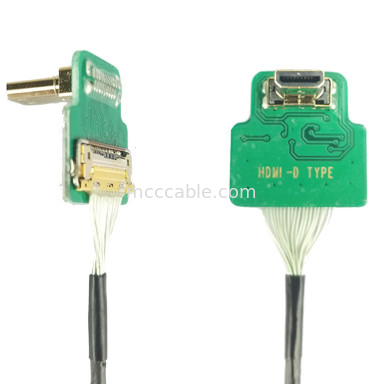 MIPI Коннекторные адаптеры ROHS HDMI-D адаптер Micro Elbow Head HDMI-D к 20454-220-02 20455 20453