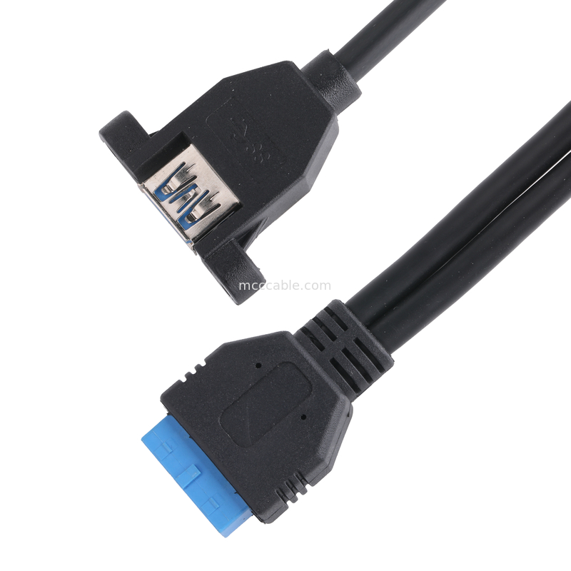 USB 3.0 Передняя панель Материнская плата 19/20 Кабель с пин-картой на USB Адаптер расширения