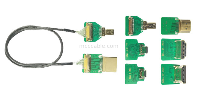 Micro HDMI Straight Head 20454-220-02 20455 20453 Micro HDMI-D-2 к  OEM / ODM