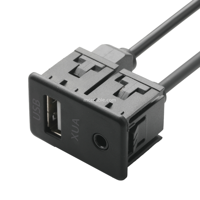 Стерео Джек 3.5mm удлинительного кабеля ISOBUS ВСПОМОГАТЕЛЬНЫЙ мужской для кабеля гнезда USB o Джек
