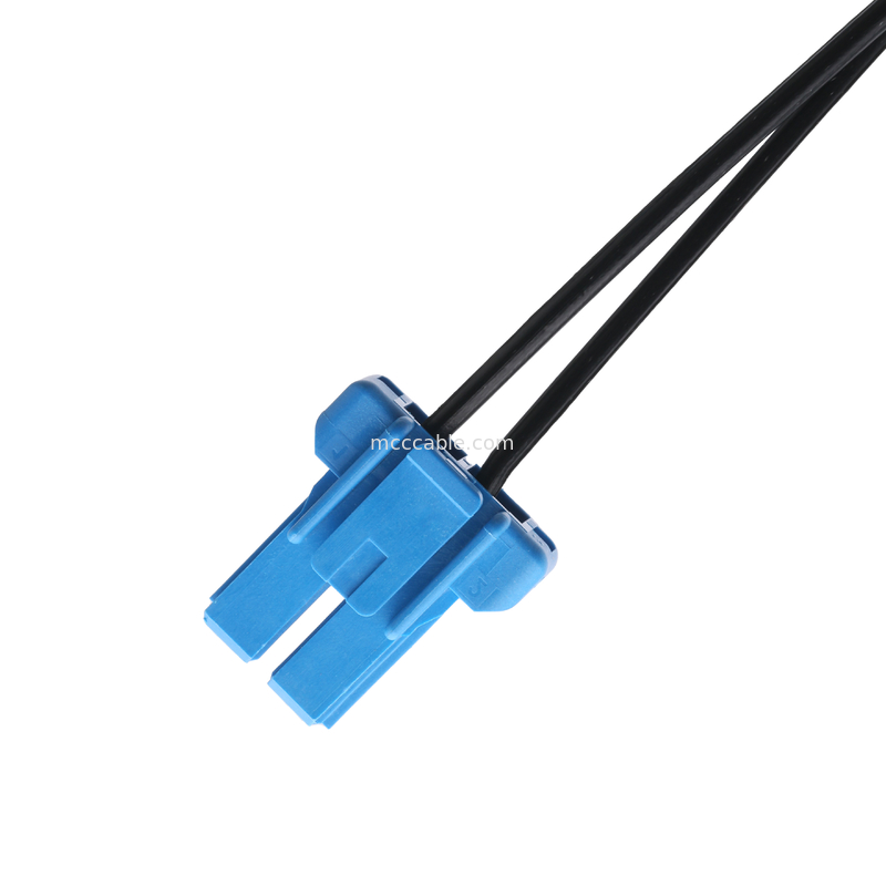 DC Plug 2.1*5.5mm Сплавный тип ПВХ Появление Формирование к TE Синий корпус 2P Женский кабельный разъем