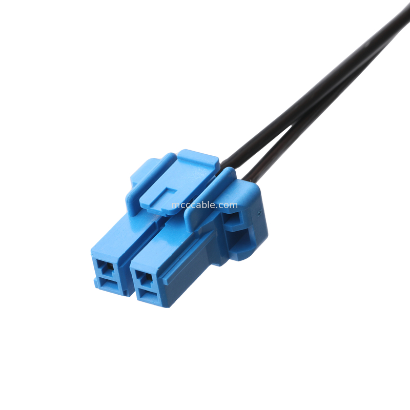 DC Plug 2.1*5.5mm Сплавный тип ПВХ Появление Формирование к TE Синий корпус 2P Женский кабельный разъем