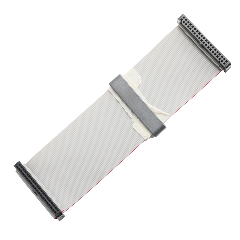 IDC FC-2*20P 40Pin 2,54 мм ширина Черный PBT+G/F UL2651 28AWG Idc Flat Ribbon Cable 1,27 мм ширина OEM/ODM