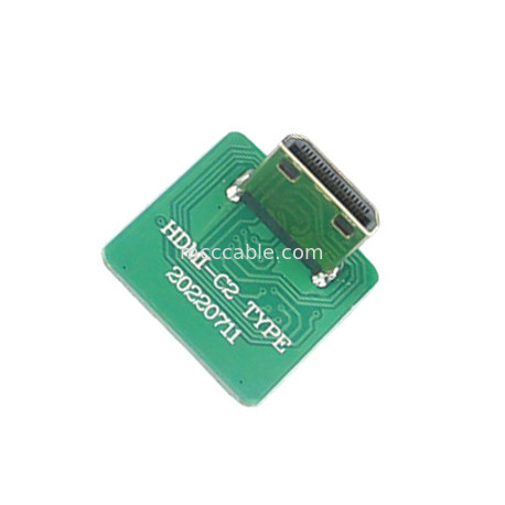 Mini Hdmi Elbow Head Hd Cable Adapter mini Hdmi-C2 к 20525-020E-02 к панели Боковой разъем соединителя 0,4 мм