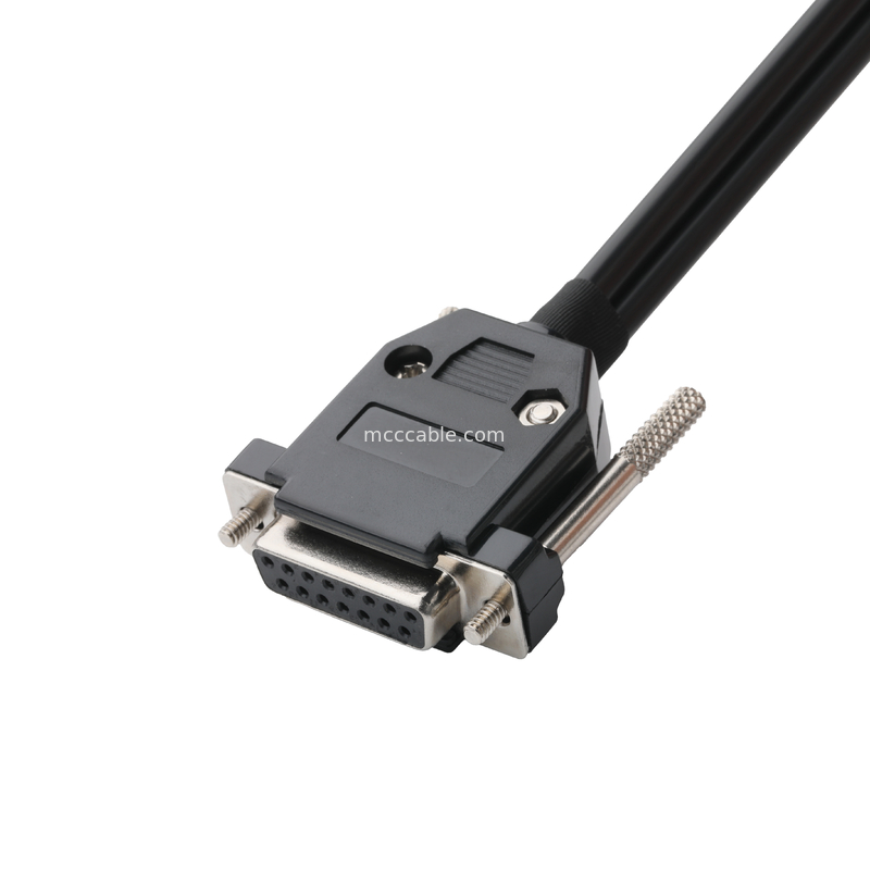 Коннекторы для промышленных кабелей на заказ DB-15P женский на HSG 43025-0800 ширина 3,0 мм и 691352710003 ширина 5,8 мм