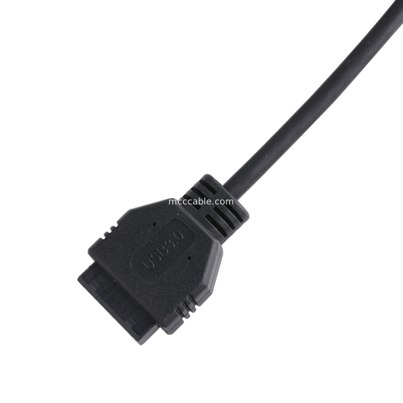 20P Женщина USB 3.0 Type-C к IDC кабель адаптера внутренний резистор Черный PVC провод OEM ODM