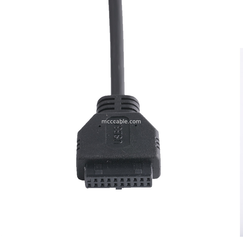 20P Женщина USB 3.0 Type-C к IDC кабель адаптера внутренний резистор Черный PVC провод OEM ODM