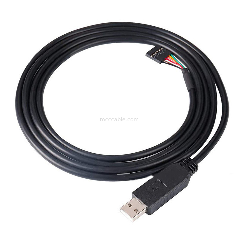 FTDI Чип USB к 6P TTL-232R-3V3 5V Модуль уровня Серийный порт кабель Ttl3.3v5v, настраиваемый Пин питания