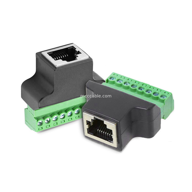 RJ45 серийный порт на 8 пинный винтовой терминал, RJ45 8p8c на 8 пинный винтовой терминал