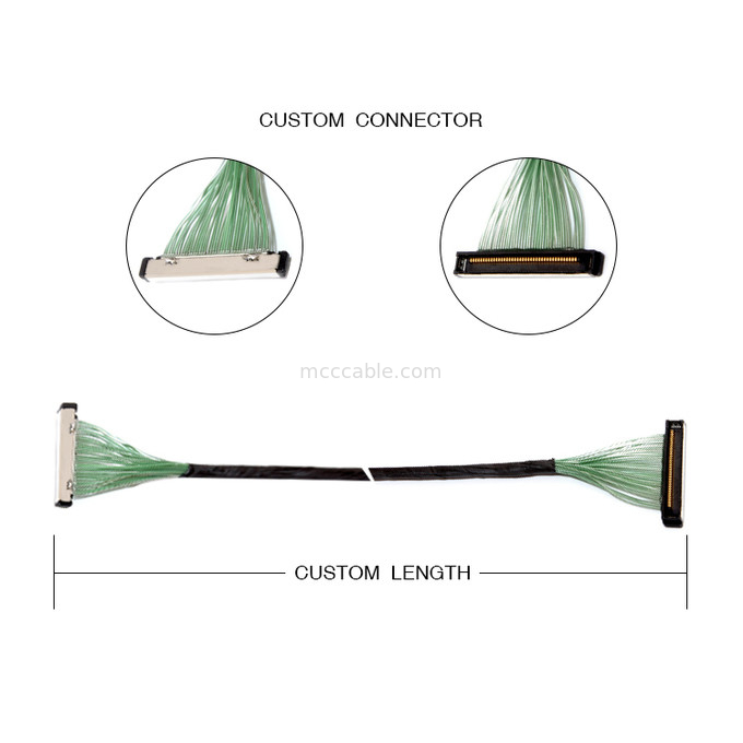 50 Pin 20380-R30T-06 LVDS EDP Micro Coaxial Cable Assembly 50P соединитель