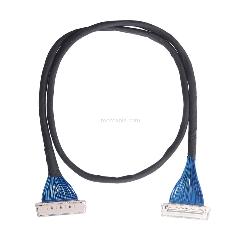 IDC CABLE 20679 20729 Серия 20679-050T-01 50P 0,4 мм Перекрёсток Горизонтальное спаривание Миниатюрный коаксиальный кабель