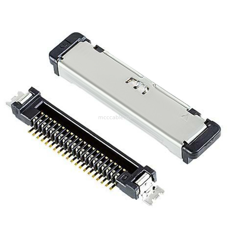 Кабель контактного разъема lvds 20 соединителя коаксиального кабеля штепсельной вилки штепсельной розетки SS 20380-R20T-06 микро-