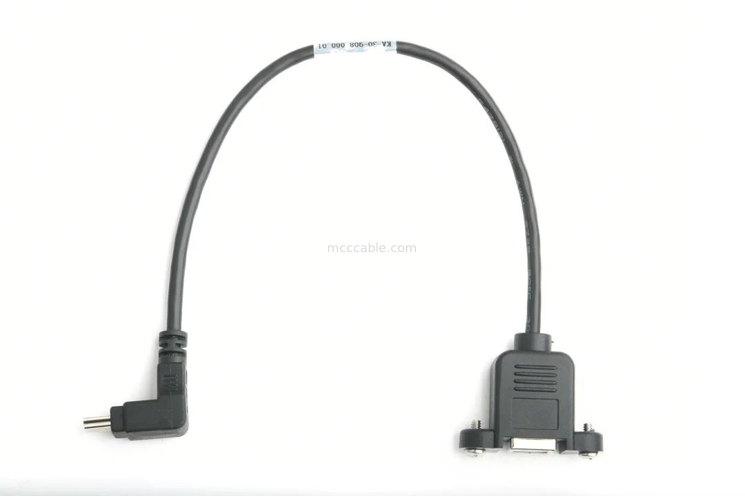 Вставляемый порт USB типа B Женская панель монтаж адаптер к USB MINI-B мужской верхний угол с формовкой