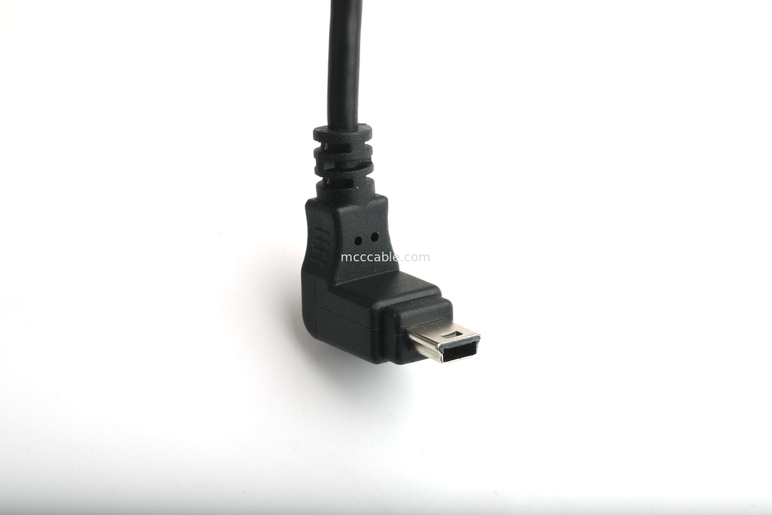 Вставляемый порт USB типа B Женская панель монтаж адаптер к USB MINI-B мужской верхний угол с формовкой