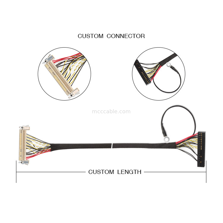 30 сборка кабеля Pin LVDS, 51 кабель Pin FI X30HL-B Lvds для панели Lcd