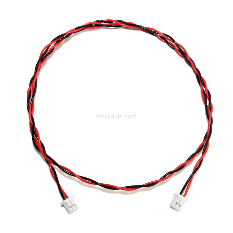 Кабель 22AWG UL1007 черное красное 2P соединителя проводки XHP-2 провода JST склеил кабель