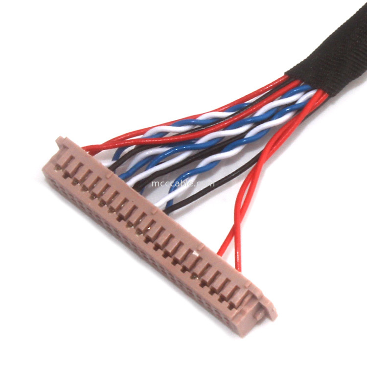 Сборки кабеля коаксиала UL микро-, ЧАСЫ Lvds JAE привязывают 30 Pin Fi X30 к Df13 30ds 1.25c