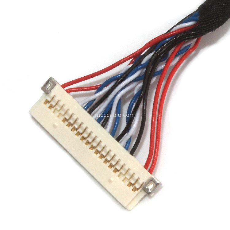 Сборки кабеля коаксиала UL микро-, ЧАСЫ Lvds JAE привязывают 30 Pin Fi X30 к Df13 30ds 1.25c