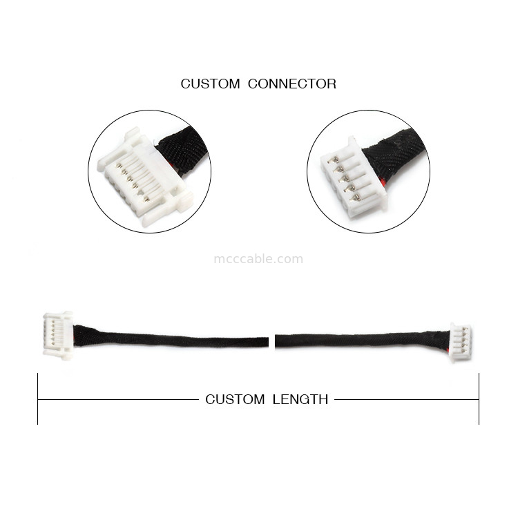 Проводка SHJP-06V-S провода JST (HF) 6pin к водителю СИД Molex 51021-0500 5pin FCII
