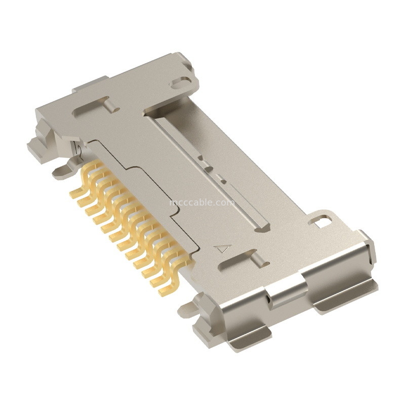 12Pin 20633-212T-01S Стыковка для микрокоаксиального кабельного сборки 0,4 мм проход Горизонтальный тип спаривания