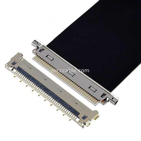 20856-030T-01 0,4 мм Перекрёсток 30P Микрокоаксиальный кабель Сборка кабеля Паральное направление Горизонтальное