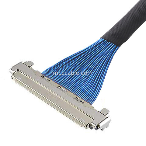 Микрокоаксовый кабель 30P 20878-030T-01 Микрокоаксиальный кабель LVDS с электромагнитным экранированием и механическим блокировкой