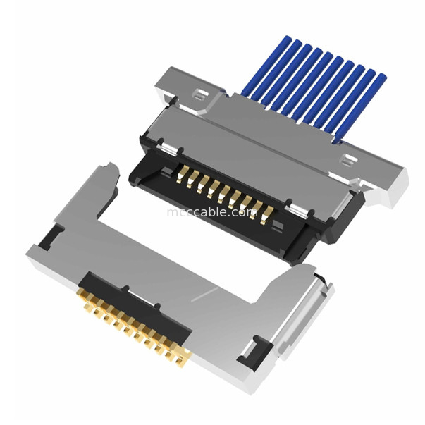 20345-010T-32R 20347-310T-12R 0,5 мм откидка, микрокоаксиальный соединитель типа горизонтального спаривания