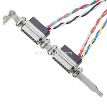 2 пары Lvds привязывают Db15 Pin 205205-2 гнездового разъема 15 электрическое к Pin 40