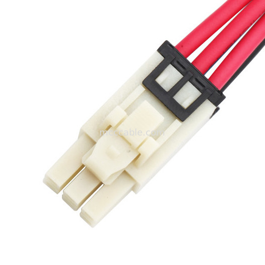 6 собрание проводки Molex провода длины Pin 100mm 1722582106 до 4 Pin TE 208130-1