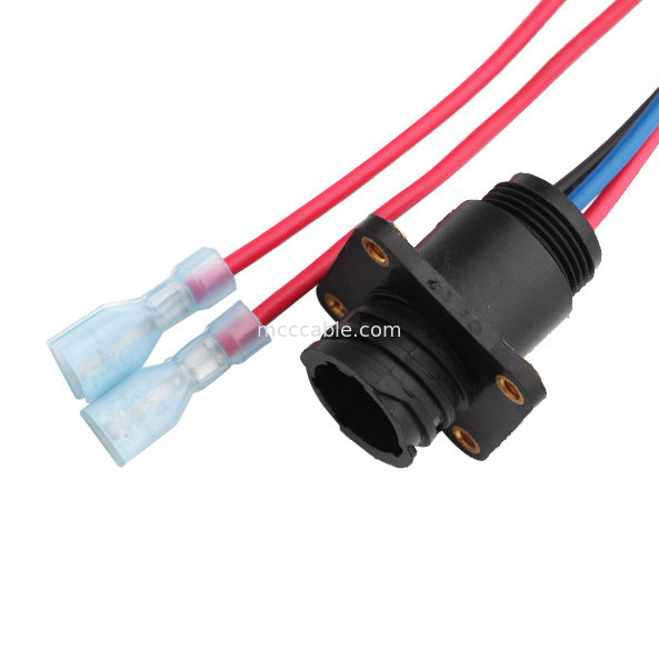 6 собрание проводки Molex провода длины Pin 100mm 1722582106 до 4 Pin TE 208130-1