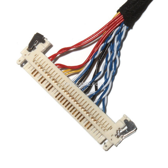 Настройка длины 2,0 мм сверху кабельная сборка Lvds 30 пин  DF11-24DS-2C до FI-X3OHL OEM / ODM