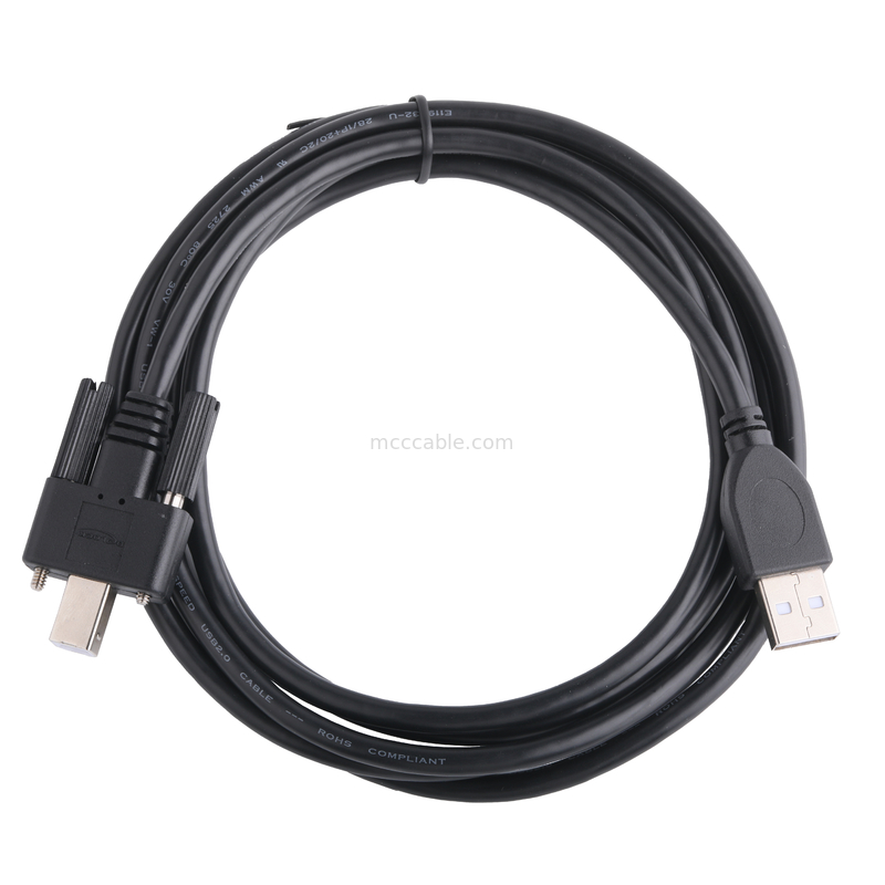 UL Принтер соединительный кабель USB 2.0 типа A к типу B блокировка
