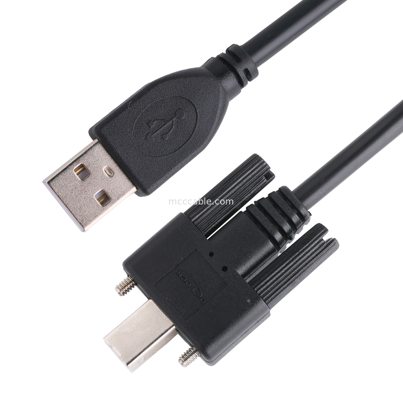 UL Принтер соединительный кабель USB 2.0 типа A к типу B блокировка