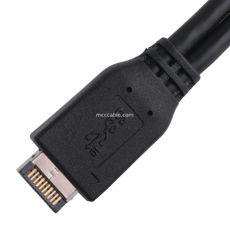 Электрический кабель для компьютерной материнской платы USB 3.1 Type-E Мужчина на IDC20P Мужчина кабель адаптера 20-контактный расширительный кабель