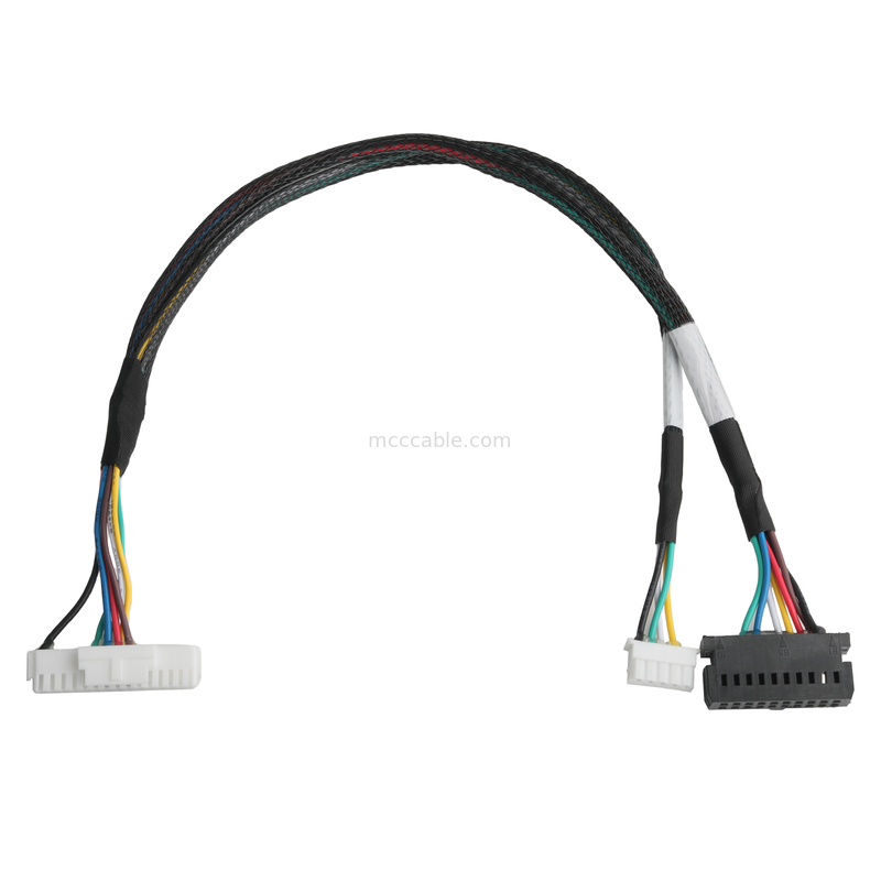 LVDS кабель LHE PHSD 30P Picth 2,0 мм до A2545 20P Picth 2,54 мм провод UL1007 24AWG ЦВОРНЫЙ СВИД ПИН-ОУТ OEM / ODM