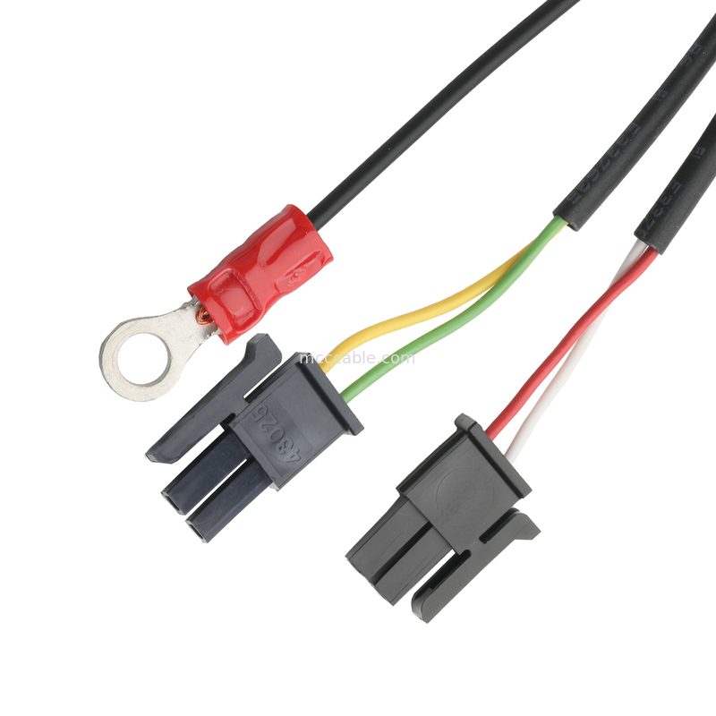 LVDS КАБЛ HSG 43025-0600 Picth 3.0mm MX к HSG 43025-0200 и RV1.25-4 разъединитель OEM/ODM длина кабеля
