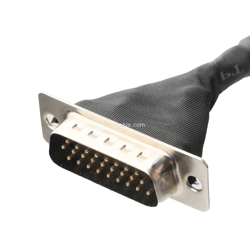 Lvds кабельная сборка JAE FI-RE51HL 51Pin к HD-SUB 26P мужской SLODER UL 1007 20AWG кабель OEM/ODM