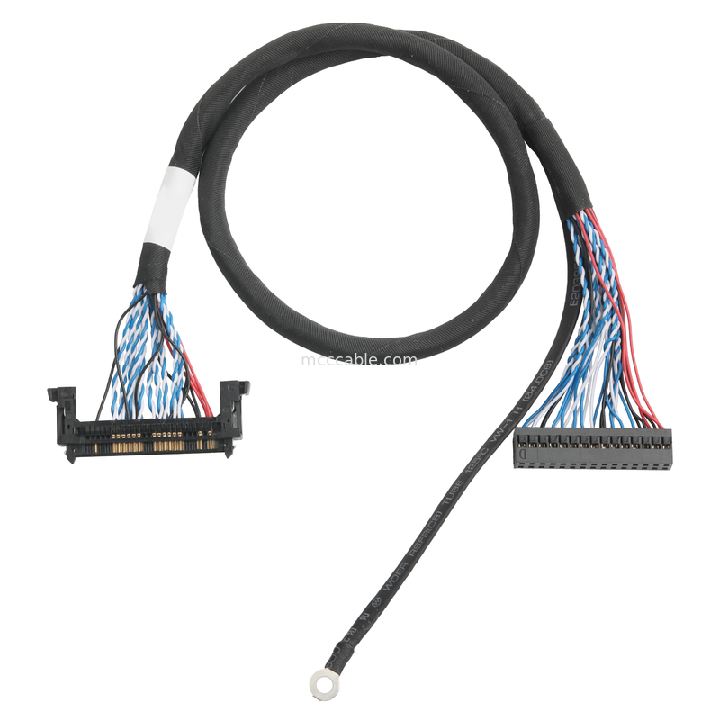 Сборка кабеля LVDS JAE FI-RE51HL 51Pin To DP2.0 30Pin Or EGN UL 1571 28AWG Кабель OEM/ODM