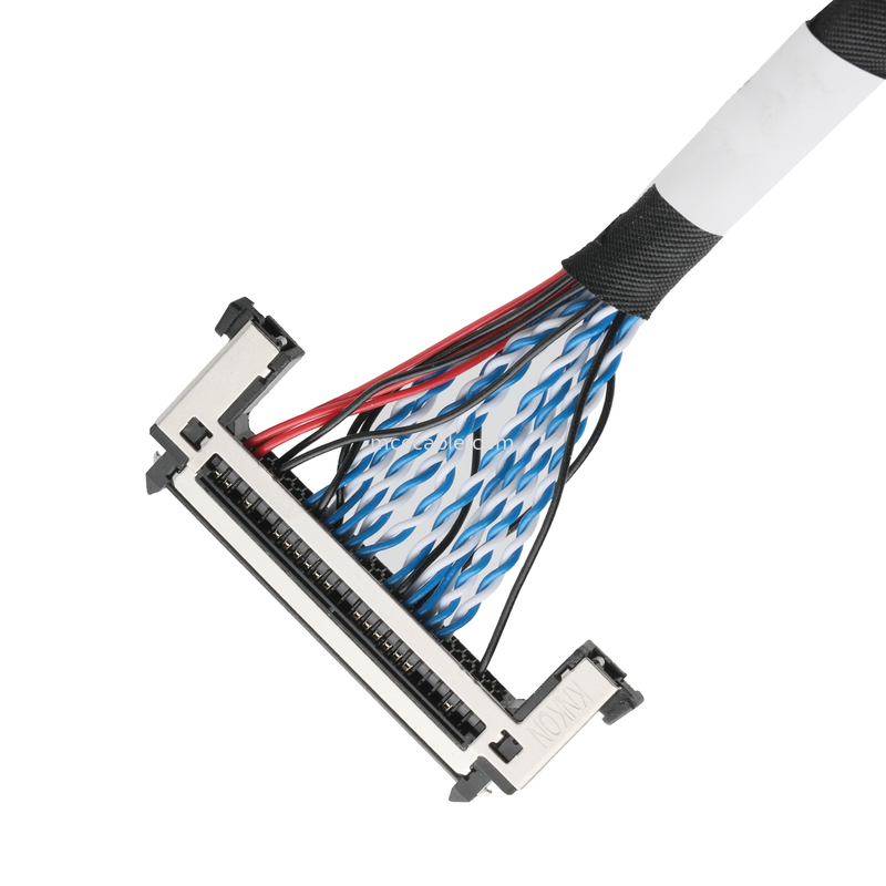 Сборка кабеля LVDS JAE FI-RE51HL 51Pin To DP2.0 30Pin Or EGN UL 1571 28AWG Кабель OEM/ODM