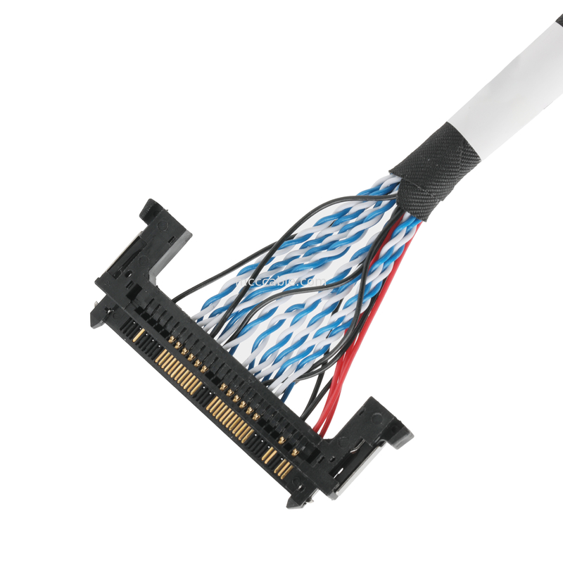 Сборка кабеля LVDS JAE FI-RE51HL 51Pin To DP2.0 30Pin Or EGN UL 1571 28AWG Кабель OEM/ODM